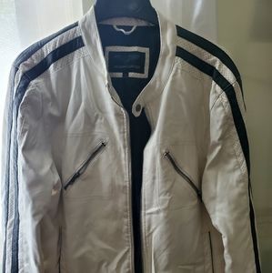 Leather White Jacket
